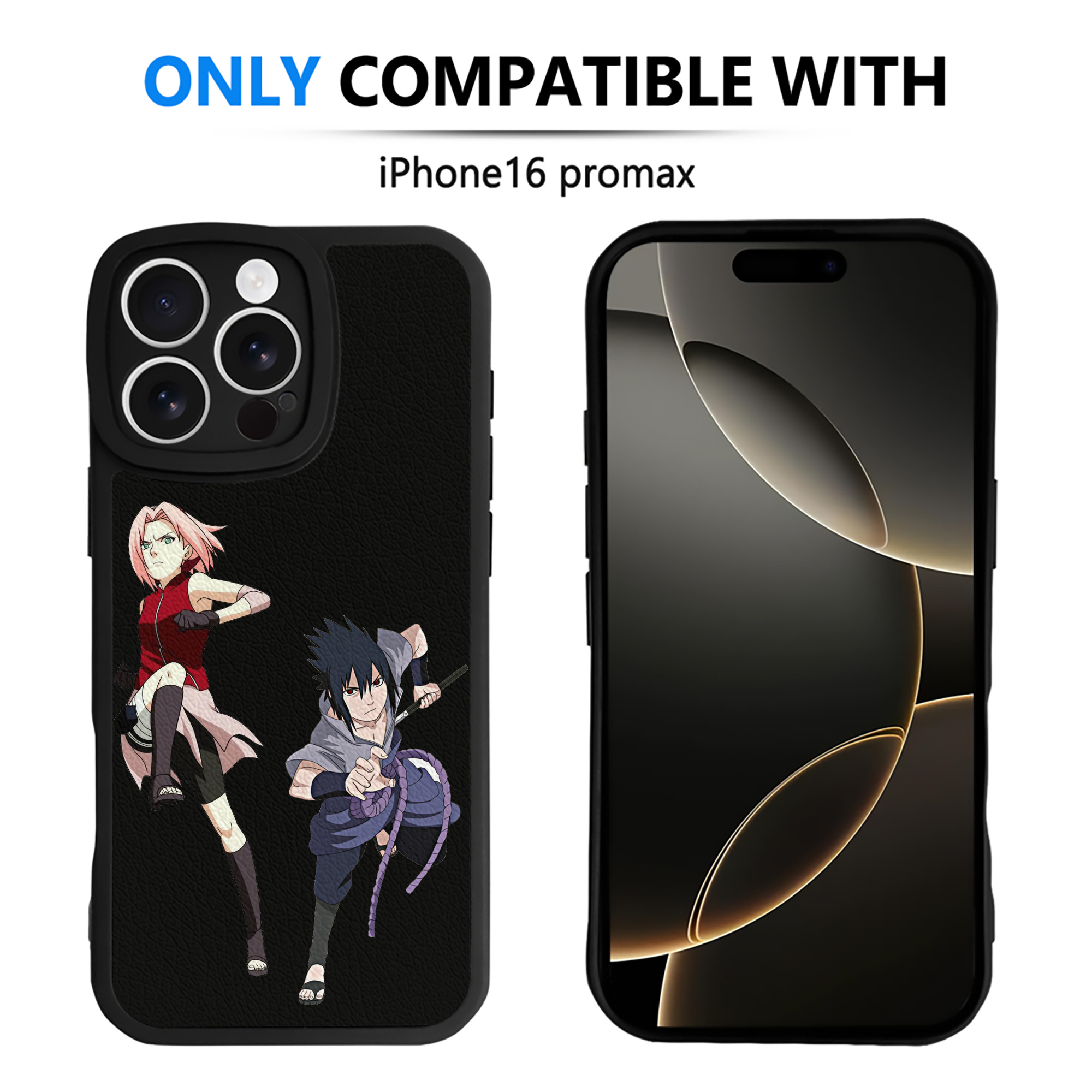 （画像用） NARUTO -ナルト- 春野サクラ Haruno Sakura 【iPhone 16シリーズ対応】シリコンスマホケース（レザー調） 材質：シリコン